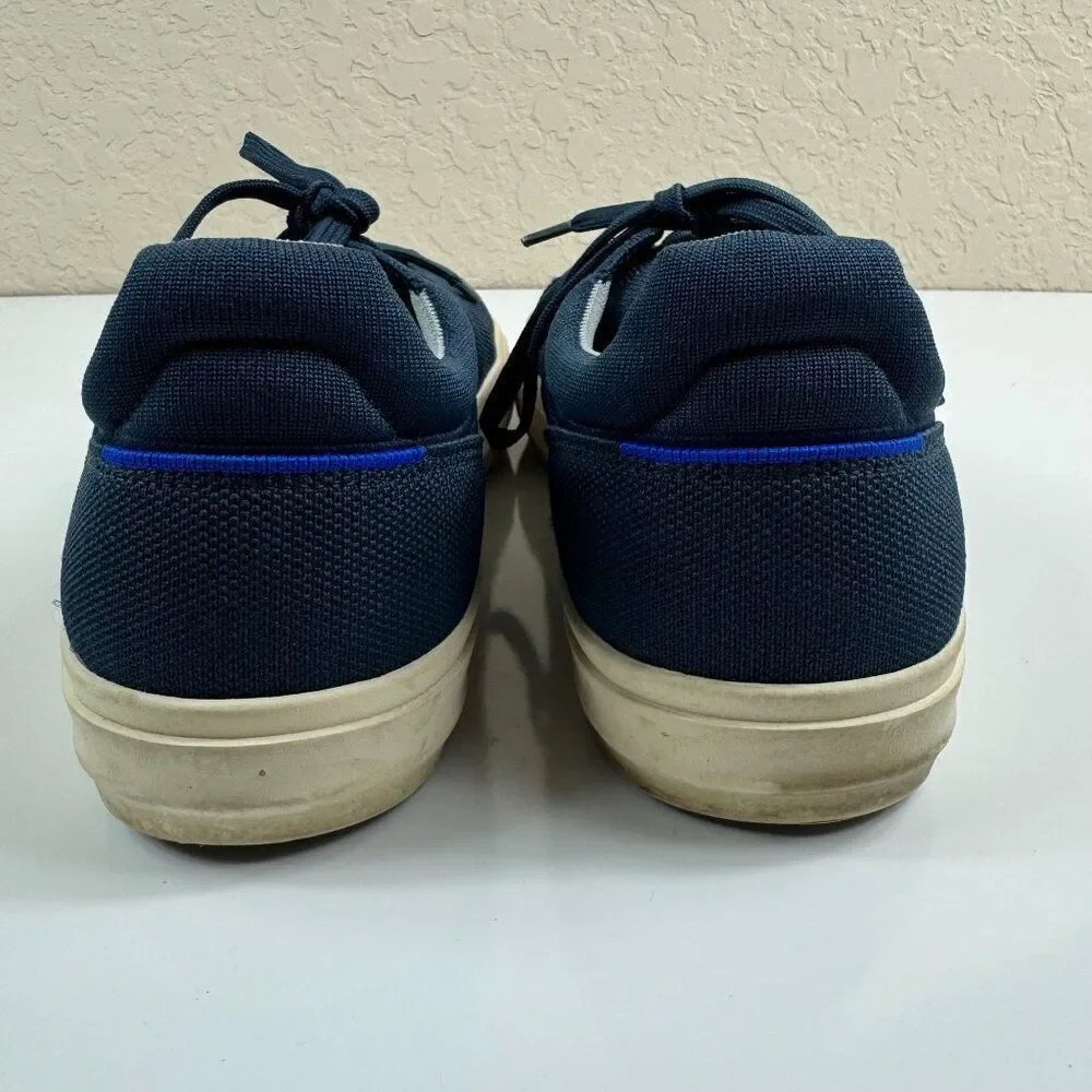 ROTHYS RS02 Classic Sneakers Unisex M12 W13.5 Navy Knit Lace Up Low Top Shoe